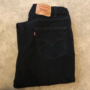 Mens Levis 550 Black Jeans 